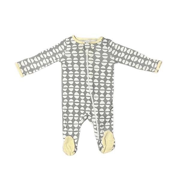 2 Pack 0-3M Patterned Zip Up Pajamas - Picture 3 of 3